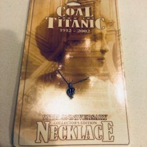 Titanic coal necklace.